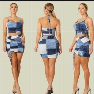 Skirt & Halter Top Set